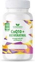 CoQ10強力な酸化防止剤(カプセルCoq10+Resveratrol)