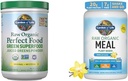 Garden of Life Super Greens Powder Smoothie & Mix, Probiotics & Digestive Enzymes for Digestive Health & Vegan Protein Powder - Raw Organic Meal Replacement Shakes - Vanilla - Pea Protein
