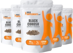 BulkSupplements.comブラックコホッシュエキスパウダー - メンロポーズのサポートのためのブラックコホッシュ - ブラックコホッシュルートエキス - メラニンサプリメント - ブラックコホッシュハーブサプリメント(5キログラム - 11ポンド)