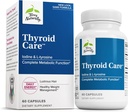 Terry Naturally Thyroid Care - Immune Health & Energy Support Formula - Nutritional Supplement with Iodine for Thyroid Health Support - Wellness Supplement with L-Tyrosine - 60 Capsules