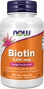 NOW Foods Biotin 5000 mcg Capsules, 120 Count