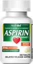 HealthA2Z® Aspirin 81 mg | Low Strength | Enteric Coated | Pain Relief | Reduces Minor Aches Muscle Pain & Cramps | Fever Reducer | Reduces Headache (300 Counts)