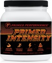 Primed Intensity Pre-Workout Supplement - All Natural - Beta-Alanine, Caffeine, Creatine, Citrulline, NO Booster (24 Servings) (Raspberry Lemonade)