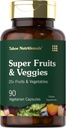 Tahoe Nutritionals Super Fruits and Veggies Capsules | 90 Count | Vegetarian, Non-GMO and Gluten Free Supplement