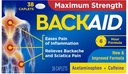 Backaid Maximum Strength Aspirin-Free Pain Relief from Backache, Sciatica and Leg Pain, Powerful Combination, Long-Lasting 6 Hour Formula, 38 Count