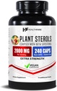 Healthfare Plant Sterols Capsules 2000mg | 240 Vegan Capsules | Beta Sitosterol & Phytosterol Complex | Plant-Based Supplement | Non-GMO & Gluten-Free | Made in The USA