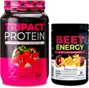 Nutrology の TRIPACT の蛋白質の粉、7-in-1 食事の取り替えの揺れ、Superberry (40 のサービング) ビートの自然な O2 のプレワークアウトの粉、情熱のフルーツの味(30 のサービング)
