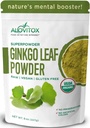 Ginkgo Biloba Leaf Powder 8oz - Ginkgo Biloba Tea Supports Healthy Aging, Memory, Focus, Mood & Concentration - 100% Natural Ginko Leaf Extract, Vegan, Non GMO & Certified Organic Ginkgo Leaf Powder