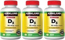 Kirkland Signature Maximum Strength Vitamin D3 2000 I.U. , Pack of 3