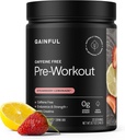 Gainful Caffeine Free Pre Workout Powder with Creatine, Strawberry Lemonade Flavor, Supports Strength, Endurance, & Recovery, BCAAs, Beta Alanine, L-Citrulline, No Artificial Ingredients, 20 Servings