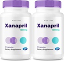 (2パック)Xanaprilカプセル、より良い睡眠と脳ケアのためのXanapril、Xanapril高度な最大フォーミュラ、Xanaprilハーブサプリメント、Xanaprilパスタレビュー(120カプセル)
