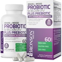 Bronson Brain + Mood Probiotic 50 Billion CFU Plus Prebiotic with L-Theanine、Bacopa、Rhodiola Non-GMO、60 ベジタリアンカプセル