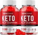 (2パック) Crave Keto ACV Gummies - アドバンスト・フォーミュラ・クレイブ・ケトプラスACV重量管理グミー Apple Cider Vinegar Crave ACVグミー 栄養補助食品 レビュー 男性 女性 (120 ガミー)