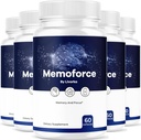 (5 Pack) Memoforce Brain Supplement - Official Memoforce Premium Formula Pills, Advanced Support Memo Force Brain Supplement For Wellness & Overall Health, Memoforce Reviews, 300 Capsules For 5 Months