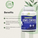 Bowel Incontinence Support Supplement - Control Leaky Bowel - Reduces The Frequency and Severity of Bowel Incontinence Episodes - 100% Natural Herbal Supplement