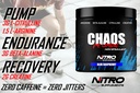 Nitro Supplements - Chaos - Non Stim Pre-Workout (30 Sevings) Beta-Alanine, L-Citrulline, Arginine, Creatine, Taurine Stim-Free Non-Stimulant (30 Servings, Blue Raspberry)