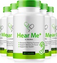 (5パック) Hear Me + Capsules、公式 HearMe + Pills、Hear Me Plus Ear Formula for A Health、ナチュラルイヤークリーナーサポート、Hear Me + Review(300カプセル)