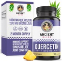 古代のBliss Quercetin with Bromelain | Quercetin 1000mg Bromelain 200mg/サービング | サポート免疫システム、共同健康、呼吸の健康及び全面的な健康– 120カプセル