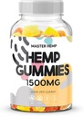 Hemp Gummies Organic Hemp Oil Extract Gummy Advanced Extra Strength Supplement for Adults - Nature's Leaf Fruite Flavor Low Sugar Made in USA