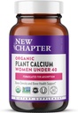 New Chapter Calcium Supplement – Organic Plant Calcium for Women Under 40, with Vitamin D3 for Absorption + Vitamin K2 + Magnesium, Vegetarian, Gluten Free - 60 Count