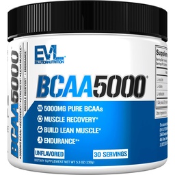 Evlution EVL BCAAsのアミノ酸の粉- BCAAの粉のポストのワークアウトの回復飲み物および刺激の自由な前ワークアウトのエネルギー-人の5g分岐させたチェーン アミノの酸の補足-不燃