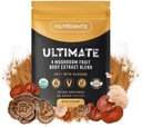 Ultimate Mushroom Master Blend Powder – Double-Extracted, 4 Mushroom Complex with Reishi, Lion’s Mane, Turkey Tail, and Cordyceps – Immune Support Supplement for Optimal Health, 2.12 oz