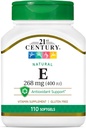 21st Century E 400 I.U. Natural (Dアルファ) Softgels, 110-Count