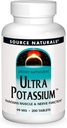 Source Naturals Ultra Potassium 99 mg Maintains Muscle & Nerve Function - Dietary Supplement - 200 Tablets