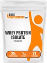 バルクサプリメント.com Whey の蛋白質は粉を隔離します - 風味を付けられた乳蛋白質の粉、栄養物の補足-グルテンフリー、サービングごとの 30g (1kg (2.2 lbs)のパック 1)
