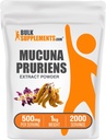 BulkSupplements.com Mucuna Pruriensエキスパウダー - Mucuna Pruriensサプリメント、ハーブサプリメント - ビーガン&グルテンフリー、給餌ごとに500mg、1kg(2.2ポンド)(パッケージ1)
