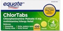 Equate: Chlortabs Tabletten Antihistamin (100 ct)