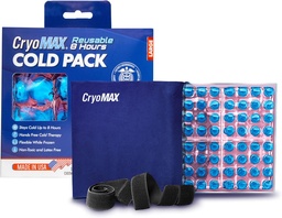 CryoMAX 冷たいパック、再使用可能な、乳液は放します、8 時間風邪療法、大きい、12" x 12" (1 カウント)