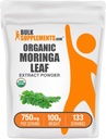 BulkSupplements.com 有機モリンガエキスパウダー - スーパーフードサプリメント、Moringa Oleiferaから - ビーガン&グルテンフリー、給餌ごとに750mg、100g(3.5オンス)(パッケージ1)