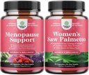 夜の汗のためのMenopauseサプリメントのバンド, ホットフラッシュ & ドンキアと気分のスイング, チェストベリー&ブラックコホッシュルートとマカルートとバイオチンと女性500mg DHTブロッカーのためのPalmettoを見ました