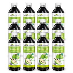 草のGoodnessのGranviolaの葉のエキス15X強さ-Soursop (Guanabana)は液体USDAの有機性非GMOのコザーの細胞サポート及び再生及び圧力救助のImmeのブースト12(12oz)のbtlsを残します