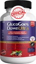 Gluco Goes Down Ultra Dietary Supplement, 60 Capsules, Maximum Strength, Supports Healthy Blood Sugar Levels, Optimizes Overall Health - Pack of 1