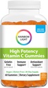 Rainbow Light High-Potency Vitamin C Gummies, Gummy Supplement Provides Antioxidant and Immune Support, With Vitamin C, Vegan and Gluten Free, 60 Count