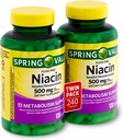 Spring Valley - Flush Free Niacin (B-3) 500 mg, 240 Capsules (2 Bottles of 120)