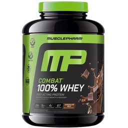 MusclePharmのコンバット100%の粘着性がある蛋白質の粉、チョコレート ミルク、Wheyの隔離剤、女性及び人のための高い蛋白質の粉、グルテンフリー、5lb、67のサービングとの速い回復及び筋肉利益