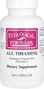 Ecological Formulas All Thiamine, 250 Capsules