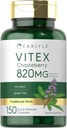 Carlyle Vitex Chasteberry Supplement | 820mg | 150 カプセル | Vitex Agnus-Castus Fruit for Women | Non-GMO, グルテンフリー対応商品