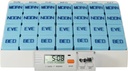 e-Pill 4 Times a Day x 7 Day Large Weekly Pill Organizer, Vitamin and Medicine Pillbox - with Reminder