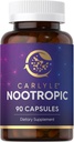 Carlyle Nootropic Supplement | 90 カプセル | B12・グアラナ・その他 | 非GMO・グルテンフリー対応商品