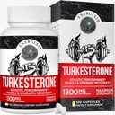 人のための78,000mgのテストステロンの補足、最高の純度95%のTurkesterone、より多くのエネルギー、強さ、スタミナ、持久力、性能、筋肉成長及び回復のためのテストステロンのブースター60日の供給(120ct)