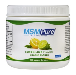 KALAの健康MSMPureレモンライム風味の粗いMSMパウダーフレーク - 共同柔軟性、皮膚外観、髪&ネイルサポートのための有機硫黄 - 8.8 oz、米国製、蒸留結晶