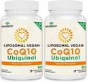 1000mg Liposomal CoQ10 Ubiquinol、120のビーガンSoftgels、高い吸収のUbiquinol CoQ10の補足、中心機能及びエネルギー生産のためのCoenzyme Q10の活動的な酸化防止の形態