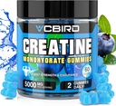 Creatine Monohydrate 5g Per Serving, No Sugar Creatine Supplements Support for Strength, Performance, Energy, Recovery, Gluten-Free Creatine for Women and Men (60 Gummies)