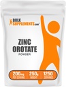 BulkSupplements.com亜鉛オロットパウダー - 亜鉛ミネラルサプリメント、免疫サポート - グルテンフリー、250g(8.8オンス)(パッケージ1)