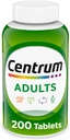 Centrum 大人マルチビタミン/抗酸化剤、亜鉛、ビタミンD3、ビタミンB、グルテンフリー、非GMO成分 - 200カウント