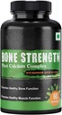 Eleven Zone Bone Strength - Plant-Based Calcium, Magnesium, Zinc, Vitamin D3, VIT B12, K2 - GMO, Soy, Gluten Free Ingredients - Whole Food Supplement for Bone Health - 60 Vegan Friendly Capsules